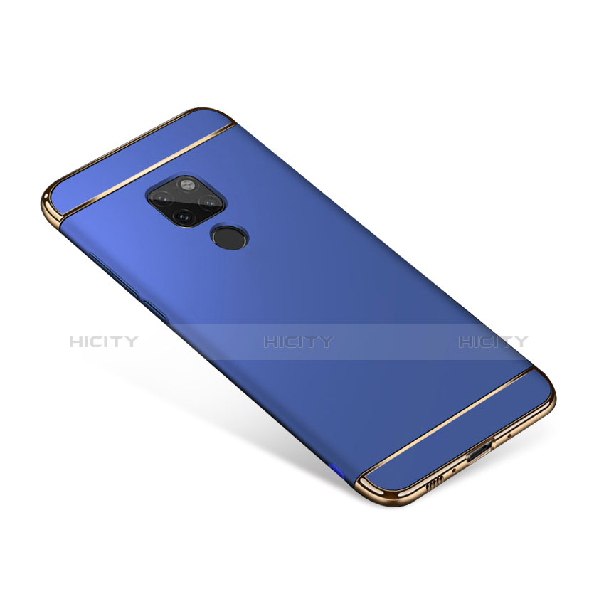 Carcasa Bumper Lujo Marco de Metal y Plastico para Huawei Mate 20 Azul