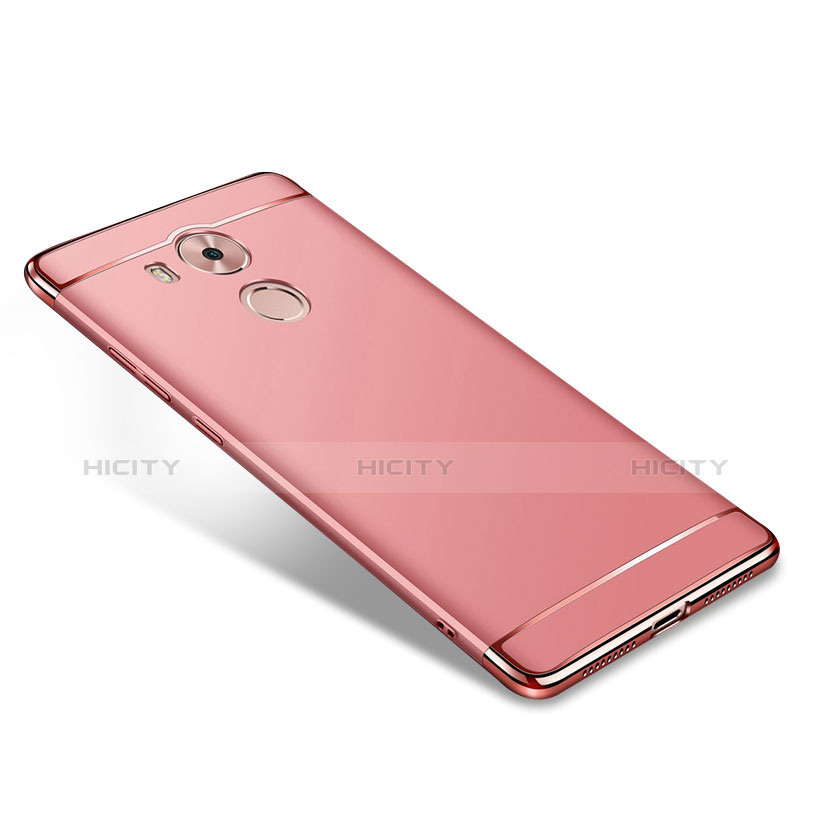 Carcasa Bumper Lujo Marco de Metal y Plastico para Huawei Mate 8 Oro Rosa