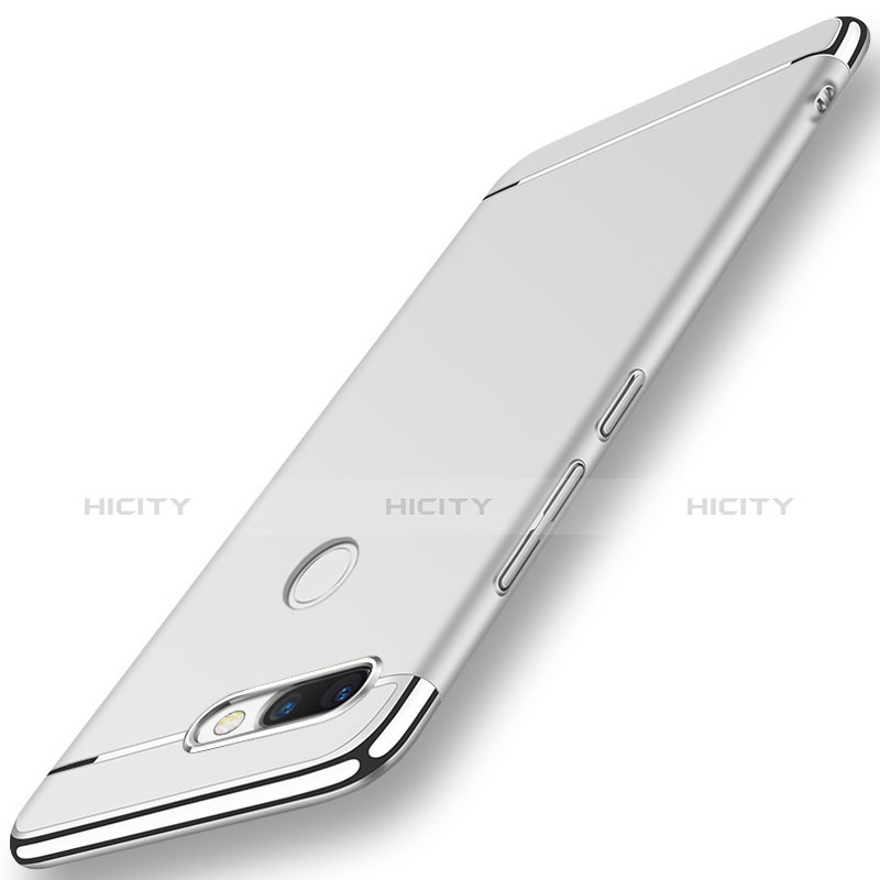 Carcasa Bumper Lujo Marco de Metal y Plastico para Huawei Nova 2 Plata