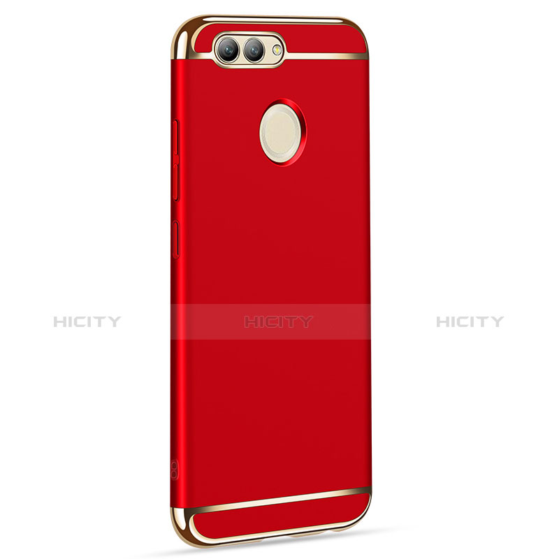 Carcasa Bumper Lujo Marco de Metal y Plastico para Huawei Nova 2 Plus Rojo