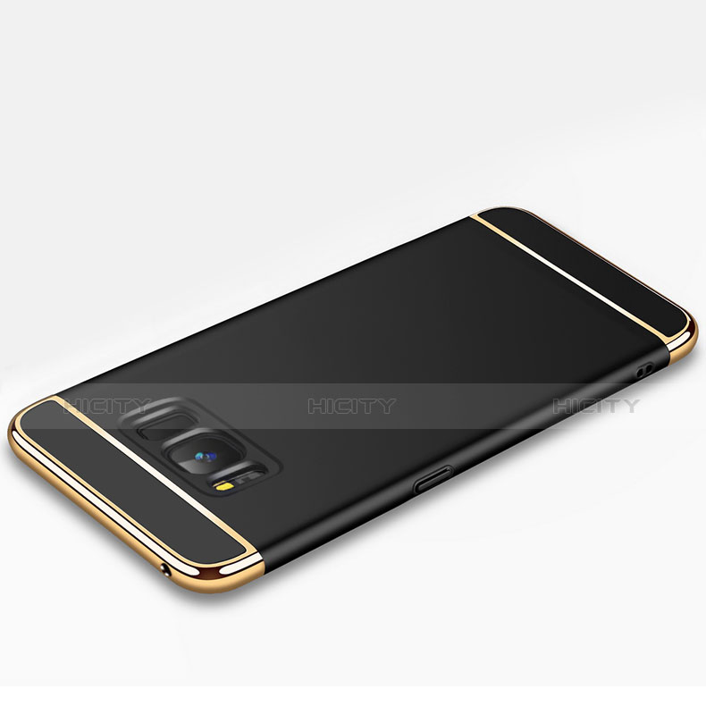 Carcasa Bumper Lujo Marco de Metal y Plastico para Samsung Galaxy S8 Negro
