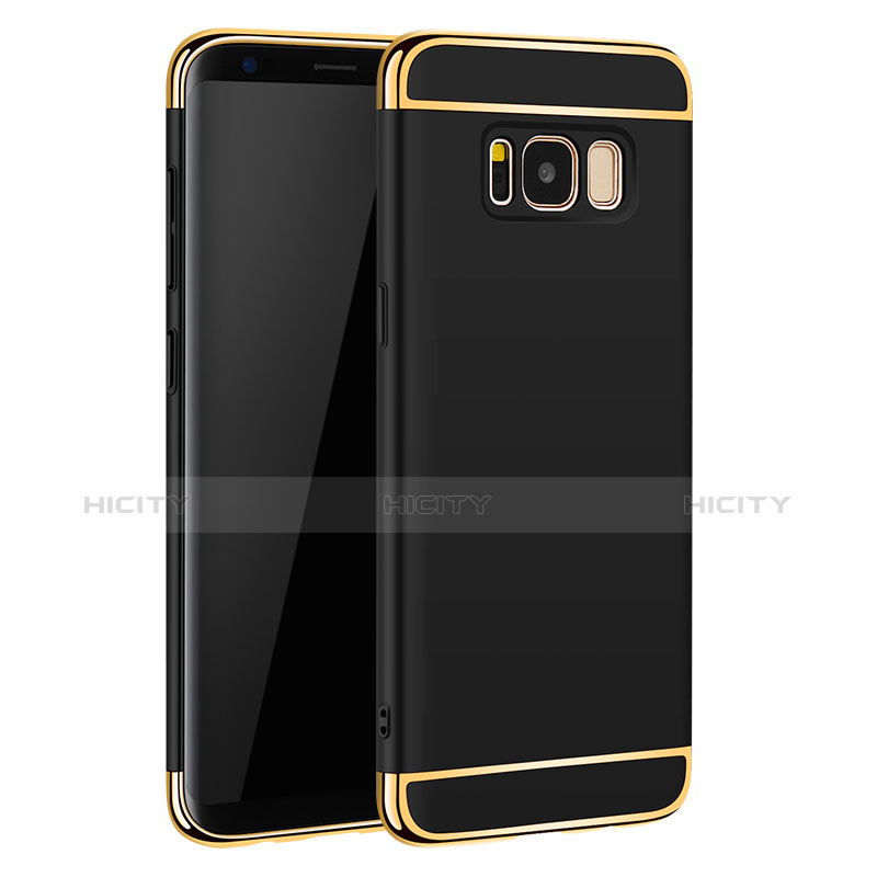 Carcasa Bumper Lujo Marco de Metal y Plastico para Samsung Galaxy S8 Plus Negro