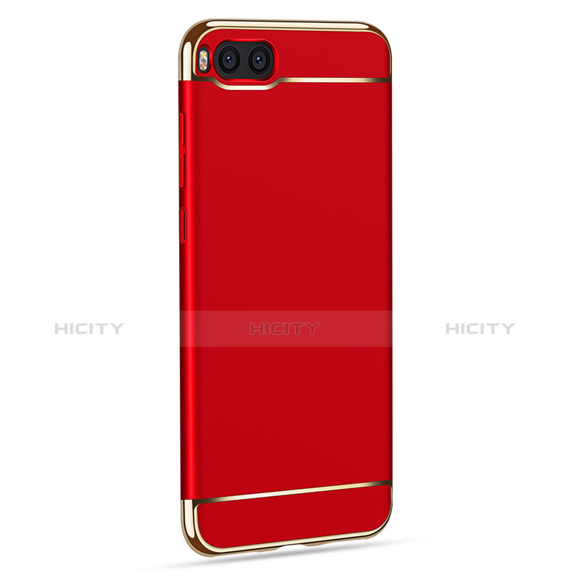 Carcasa Bumper Lujo Marco de Metal y Plastico para Xiaomi Mi Note 3 Rojo