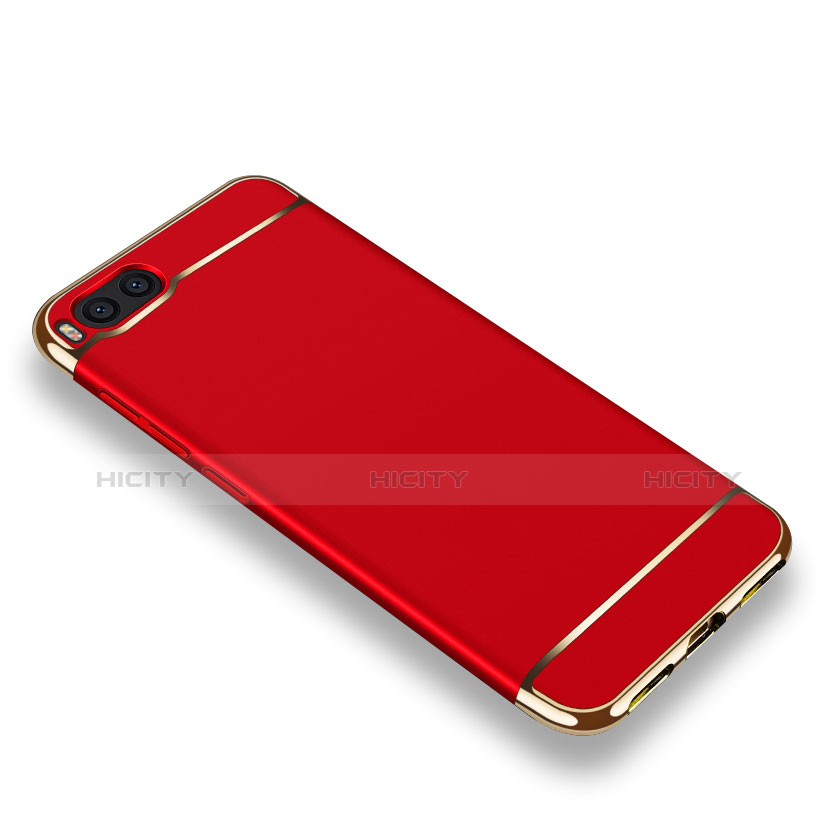 Carcasa Bumper Lujo Marco de Metal y Plastico para Xiaomi Mi Note 3 Rojo