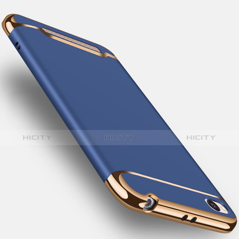 Carcasa Bumper Lujo Marco de Metal y Plastico para Xiaomi Redmi 4A Azul