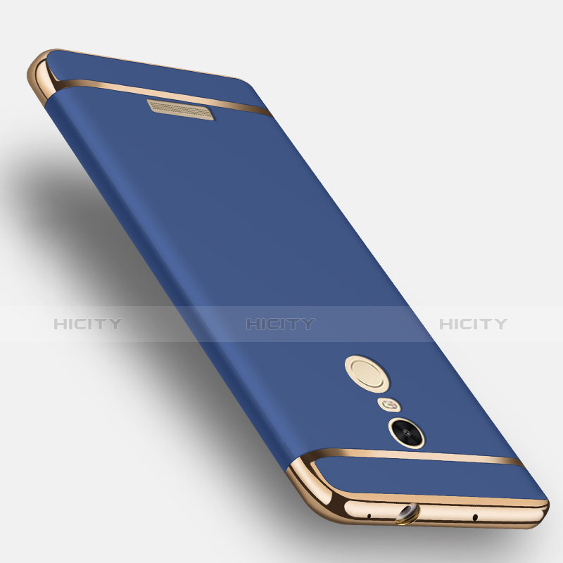 Carcasa Bumper Lujo Marco de Metal y Plastico para Xiaomi Redmi Note 3 MediaTek Azul
