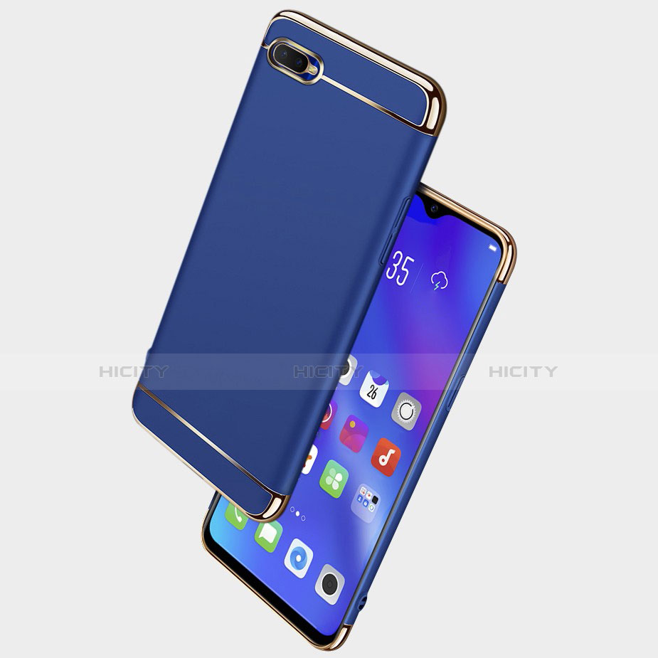 Carcasa Bumper Lujo Marco de Metal y Silicona Funda M02 para Oppo RX17 Neo