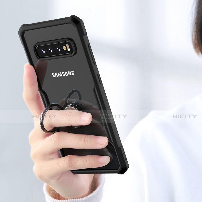 Carcasa Bumper Silicona Transparente Espejo para Samsung Galaxy S10 5G Negro