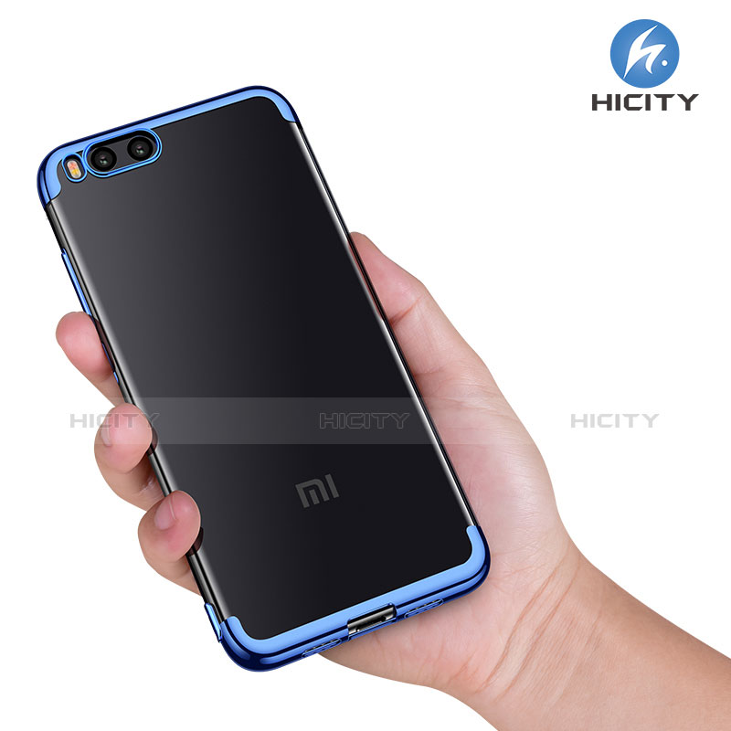 Carcasa Bumper Silicona Transparente Gel para Xiaomi Mi Note 3 Azul