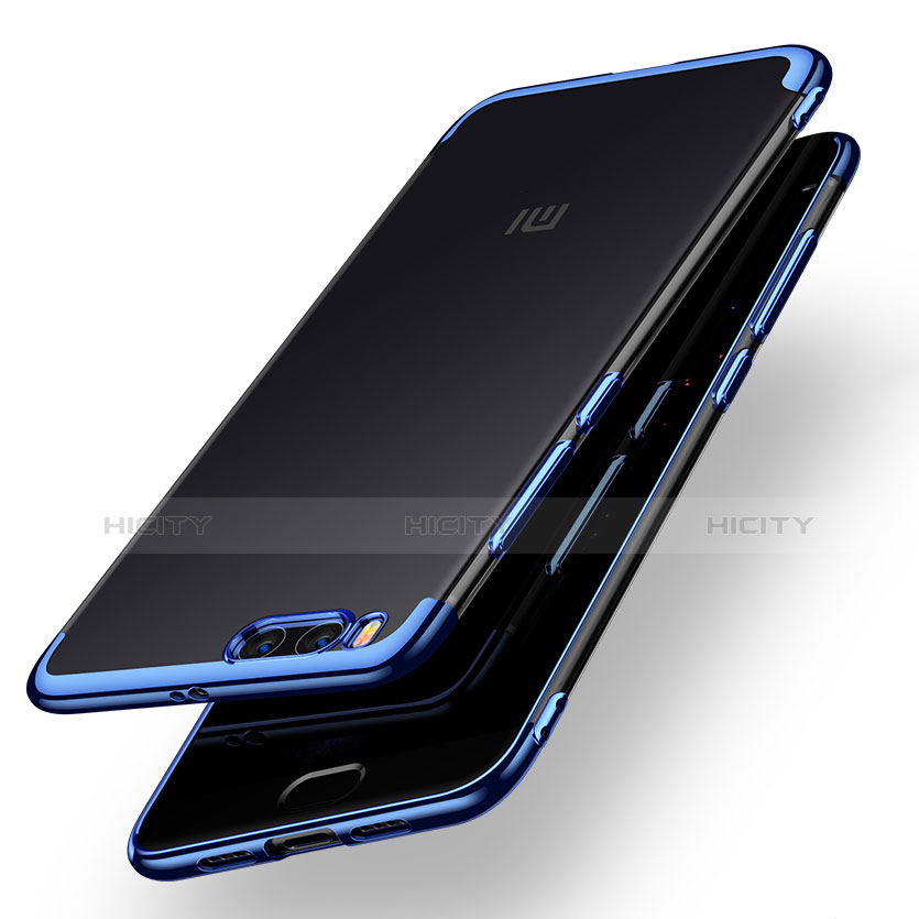 Carcasa Bumper Silicona Transparente Gel para Xiaomi Mi Note 3 Azul