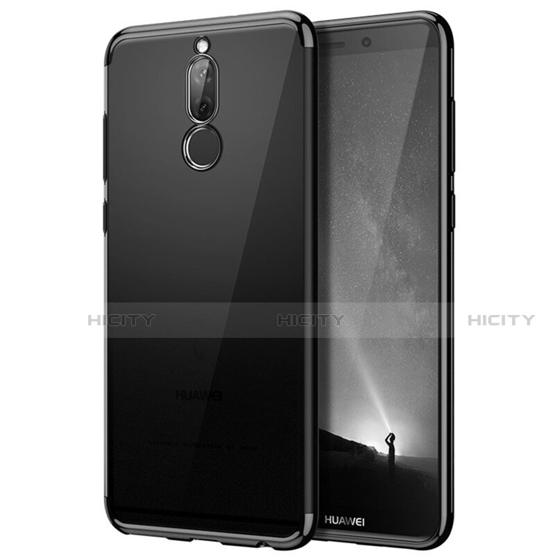 Carcasa Bumper Silicona Transparente Mate para Huawei G10 Negro