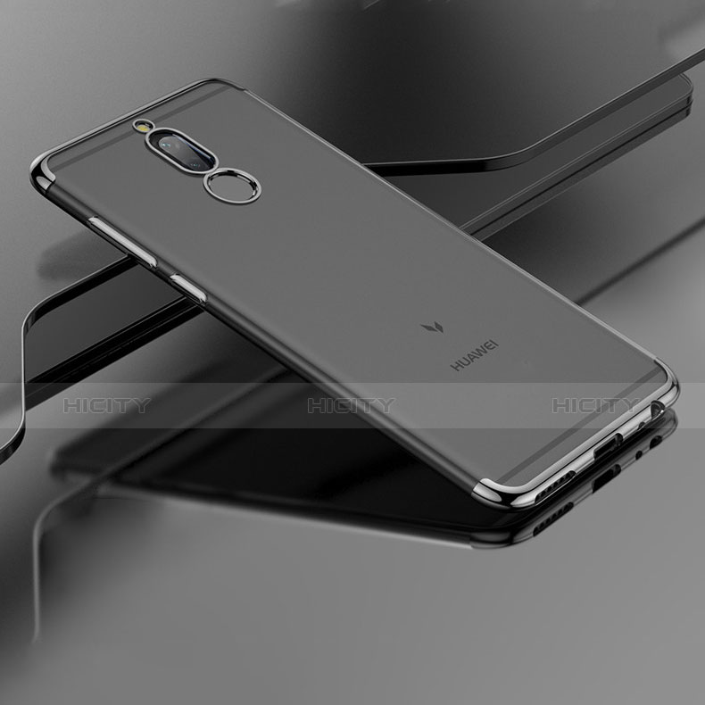 Carcasa Bumper Silicona Transparente Mate para Huawei Mate 10 Lite Negro