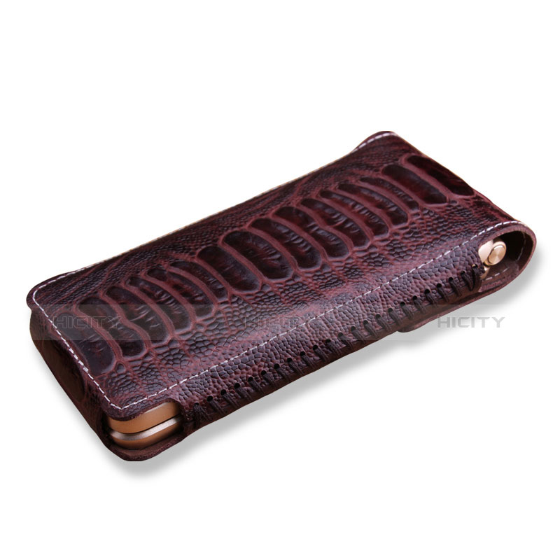 Carcasa de Cuero Cartera Cocodrilo para Samsung W(2017) Marron