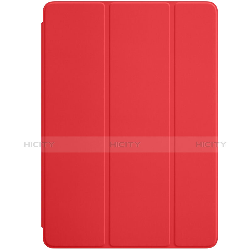 Carcasa de Cuero Cartera con Soporte L01 para Apple New iPad 9.7 (2017) Rojo