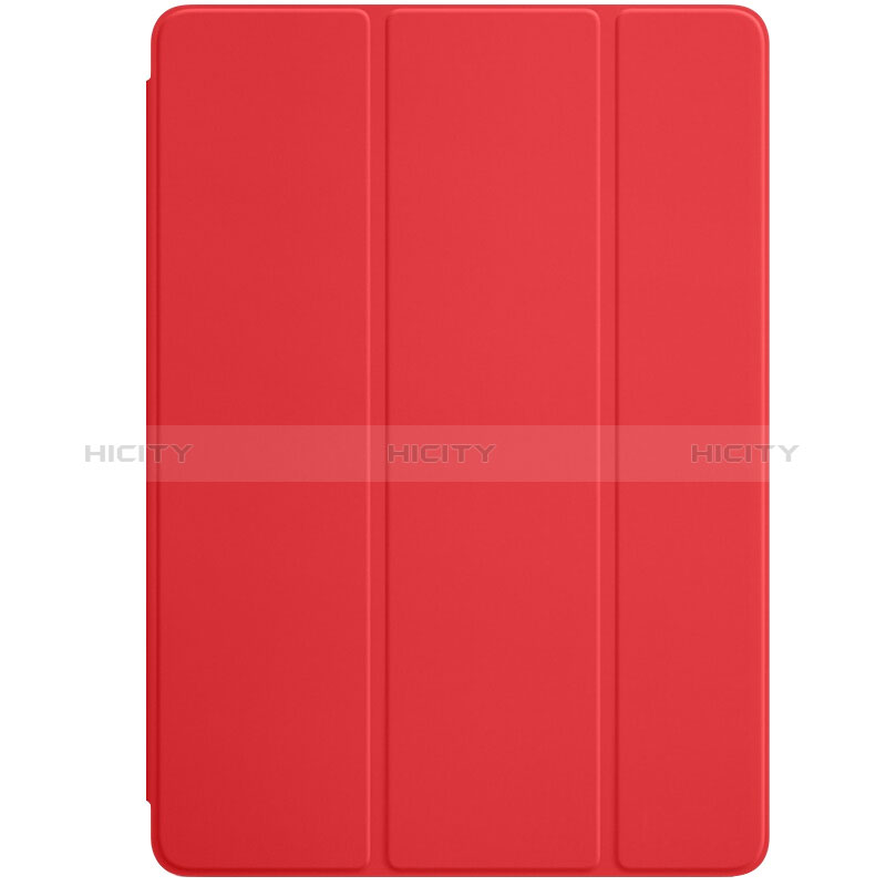 Carcasa de Cuero Cartera con Soporte L01 para Apple New iPad 9.7 (2018) Rojo
