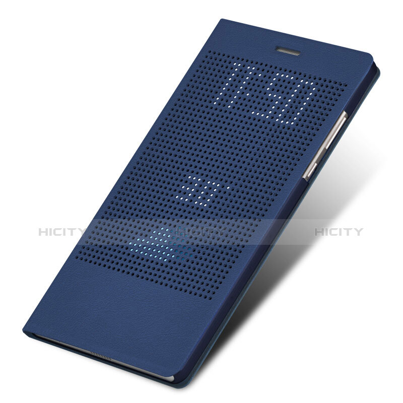 Carcasa de Cuero Cartera con Soporte L01 para Huawei Honor Note 8 Azul