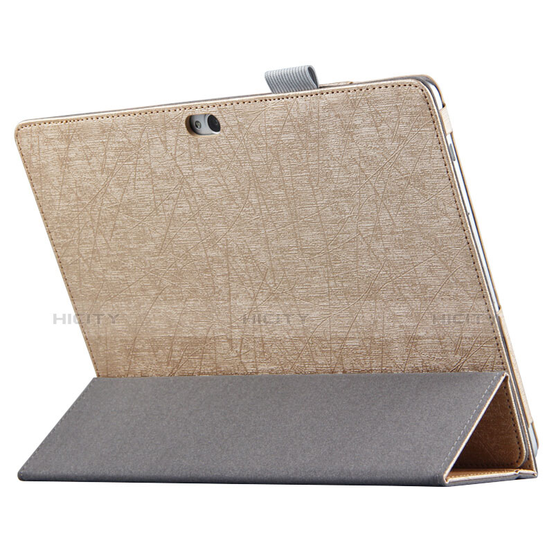 Carcasa de Cuero Cartera con Soporte L01 para Huawei MediaPad M2 10.0 M2-A01 M2-A01W M2-A01L Oro