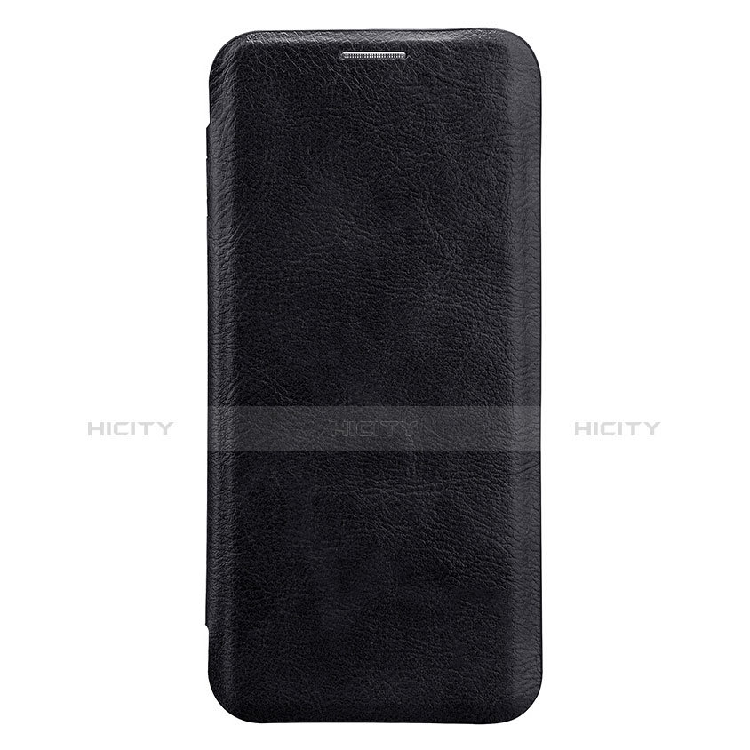 Carcasa de Cuero Cartera con Soporte L01 para Samsung Galaxy S9 Plus Negro