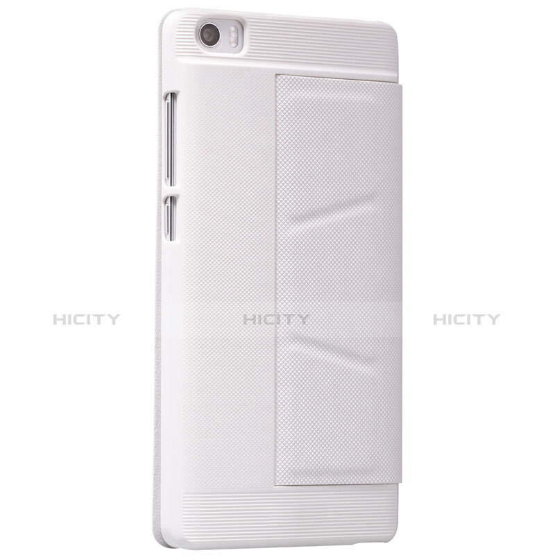 Carcasa de Cuero Cartera con Soporte L01 para Xiaomi Mi Note Blanco