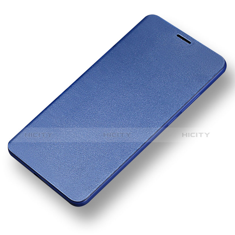 Carcasa de Cuero Cartera con Soporte L02 para Huawei Mate 10 Azul