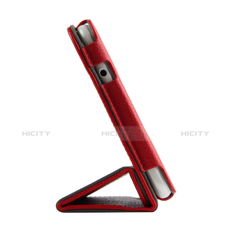 Carcasa de Cuero Cartera con Soporte L02 para Huawei MediaPad T2 Pro 7.0 PLE-703L Rojo