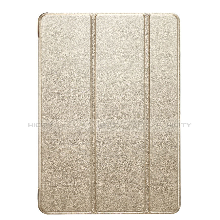 Carcasa de Cuero Cartera con Soporte L05 para Apple iPad Mini 2 Oro