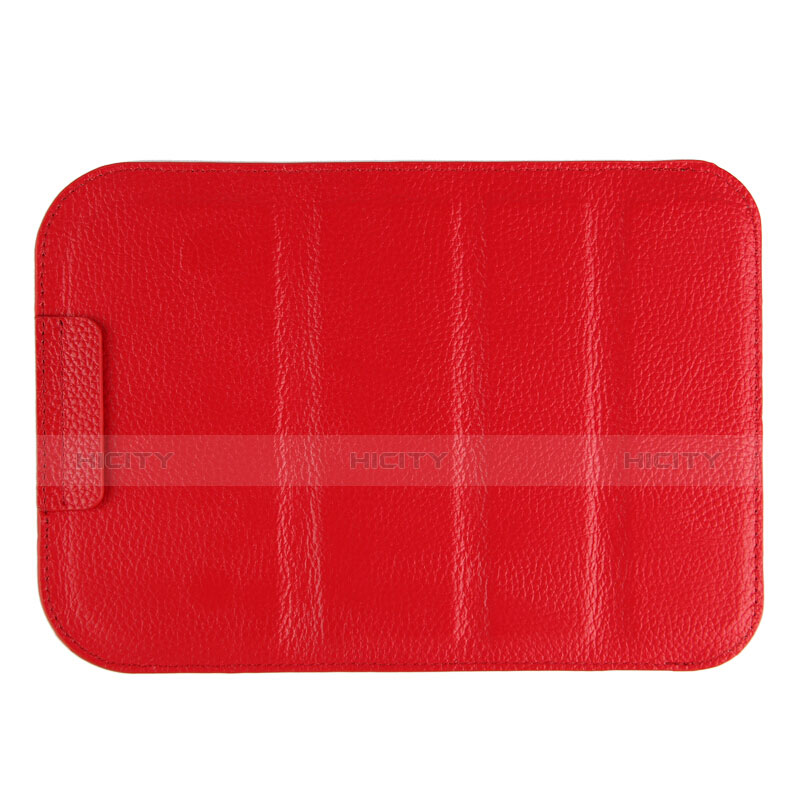 Carcasa de Cuero Cartera con Soporte L07 para Huawei MediaPad M5 8.4 SHT-AL09 SHT-W09 Rojo