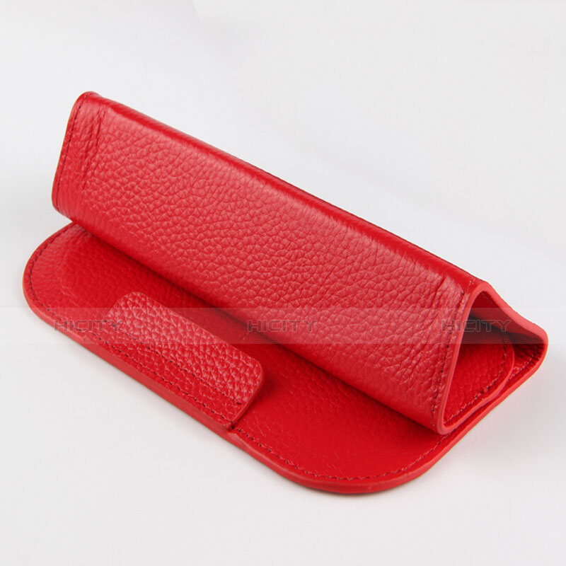 Carcasa de Cuero Cartera con Soporte L07 para Huawei MediaPad M5 8.4 SHT-AL09 SHT-W09 Rojo