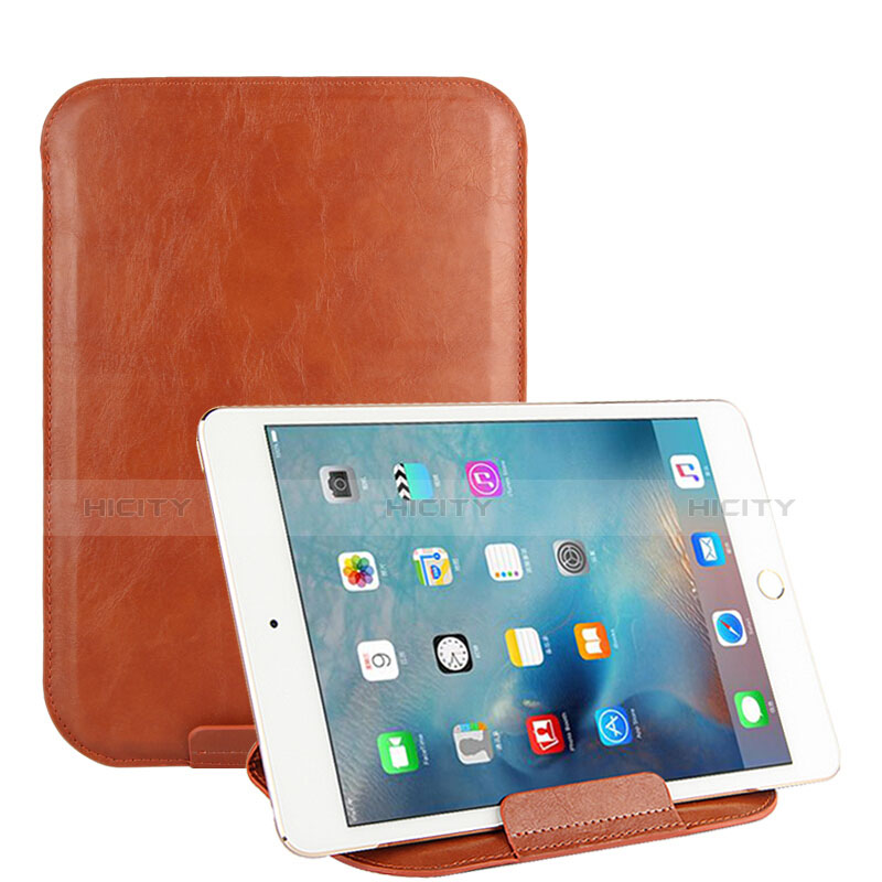 Carcasa de Cuero Cartera con Soporte L08 para Huawei MediaPad M5 8.4 SHT-AL09 SHT-W09 Marron