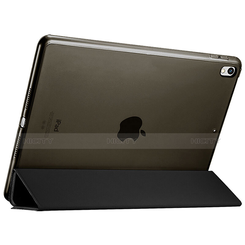 Carcasa de Cuero Cartera con Soporte para Apple iPad Pro 10.5 Negro