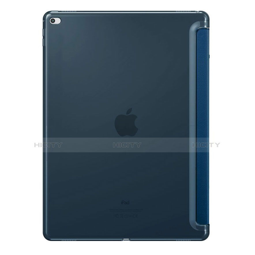 Carcasa de Cuero Cartera con Soporte para Apple iPad Pro 12.9 Azul