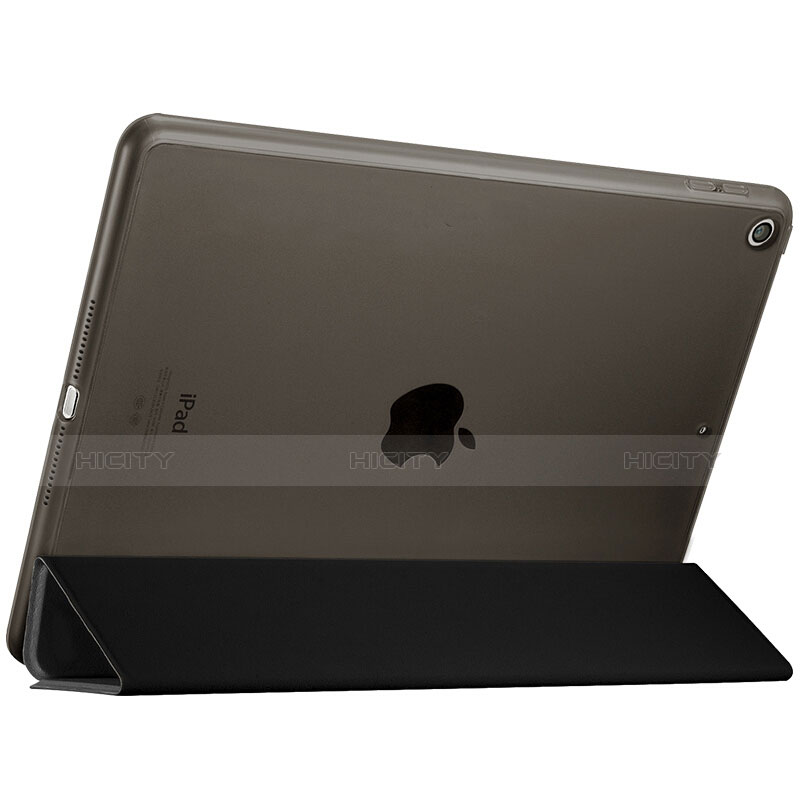 Carcasa de Cuero Cartera con Soporte para Apple New iPad 9.7 (2017) Negro