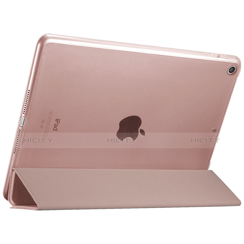 Carcasa de Cuero Cartera con Soporte para Apple New iPad 9.7 (2017) Oro Rosa