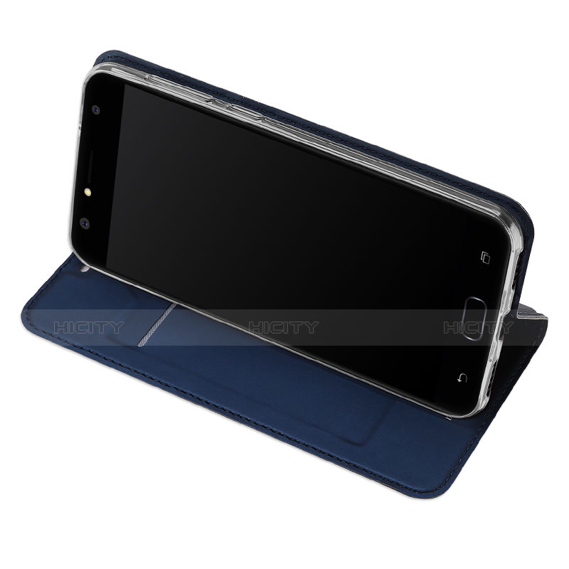 Carcasa de Cuero Cartera con Soporte para Asus Zenfone 4 Selfie ZD553KL Azul