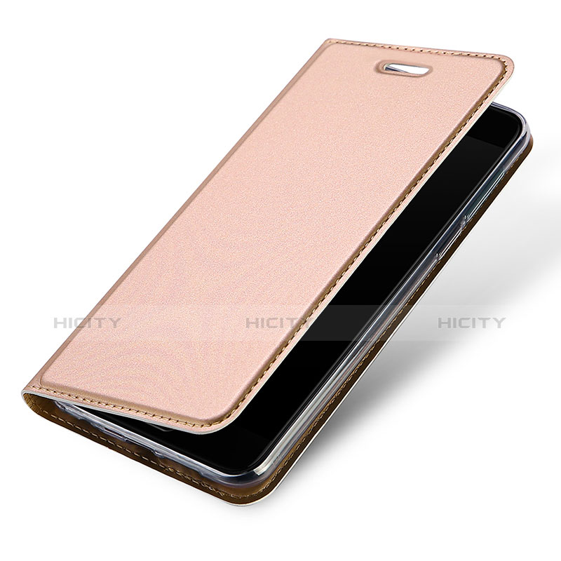 Carcasa de Cuero Cartera con Soporte para Asus Zenfone 4 ZE554KL Oro Rosa