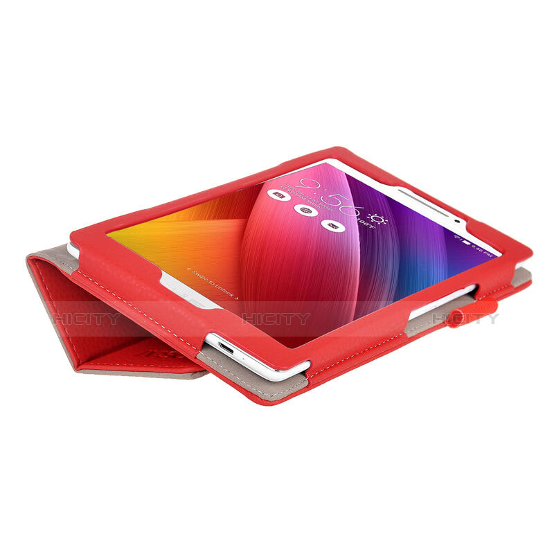 Carcasa de Cuero Cartera con Soporte para Asus ZenPad C 7.0 Z170CG Rojo