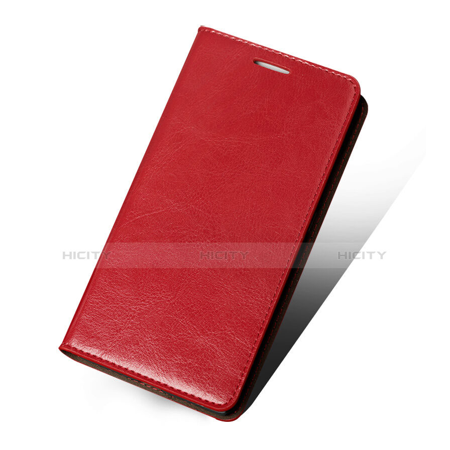 Carcasa de Cuero Cartera con Soporte para Huawei Honor 5X Rojo