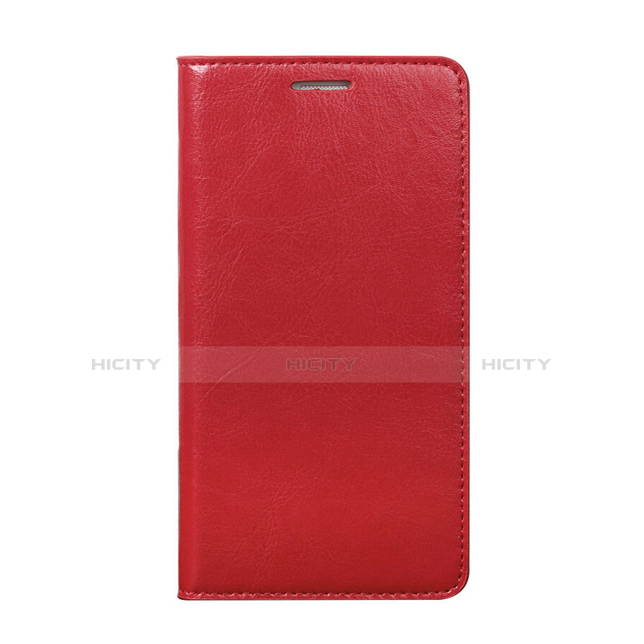 Carcasa de Cuero Cartera con Soporte para Huawei Honor 5X Rojo