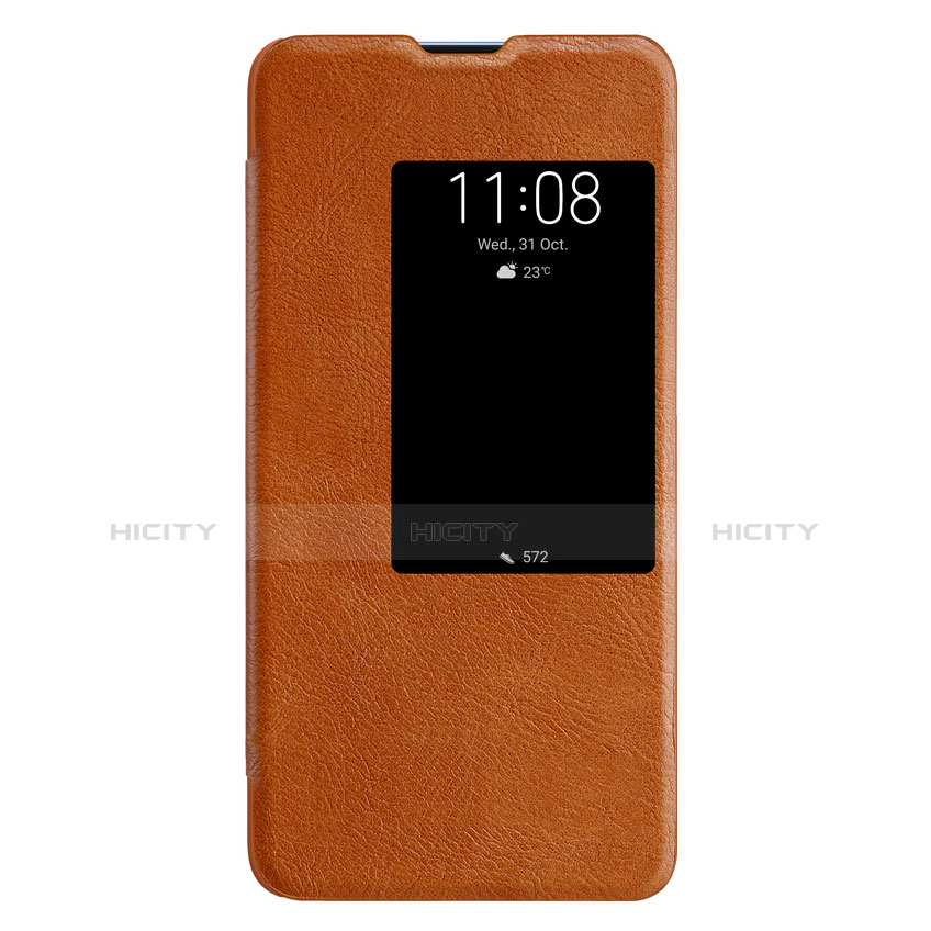 Carcasa de Cuero Cartera con Soporte para Huawei Mate 20 X Marron