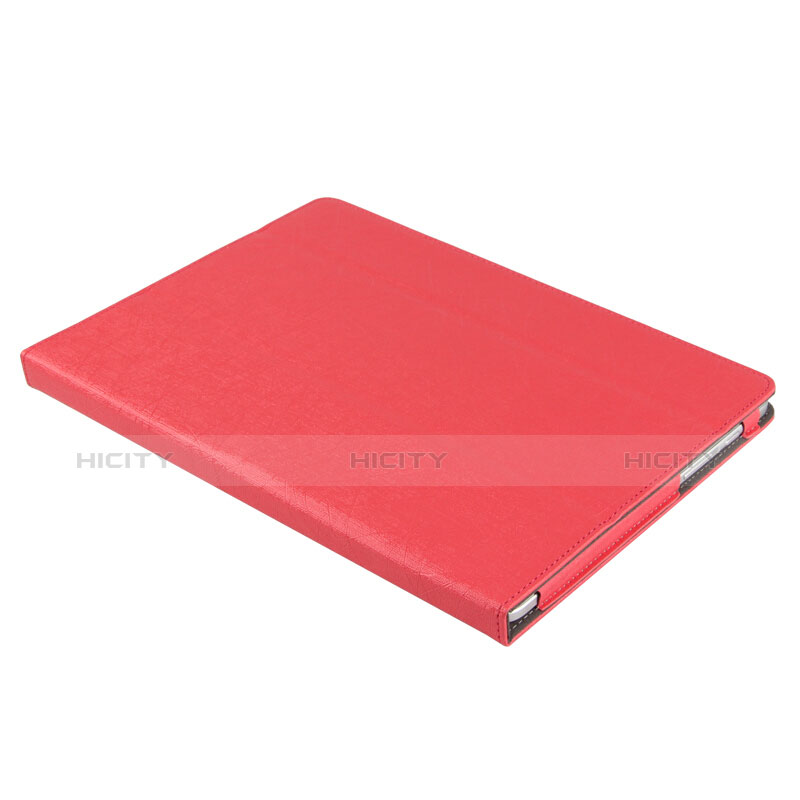Carcasa de Cuero Cartera con Soporte para Huawei Matebook E 12 Rojo