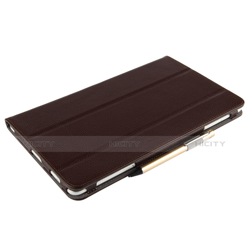 Carcasa de Cuero Cartera con Soporte para Huawei MediaPad M2 10.1 FDR-A03L FDR-A01W Marron