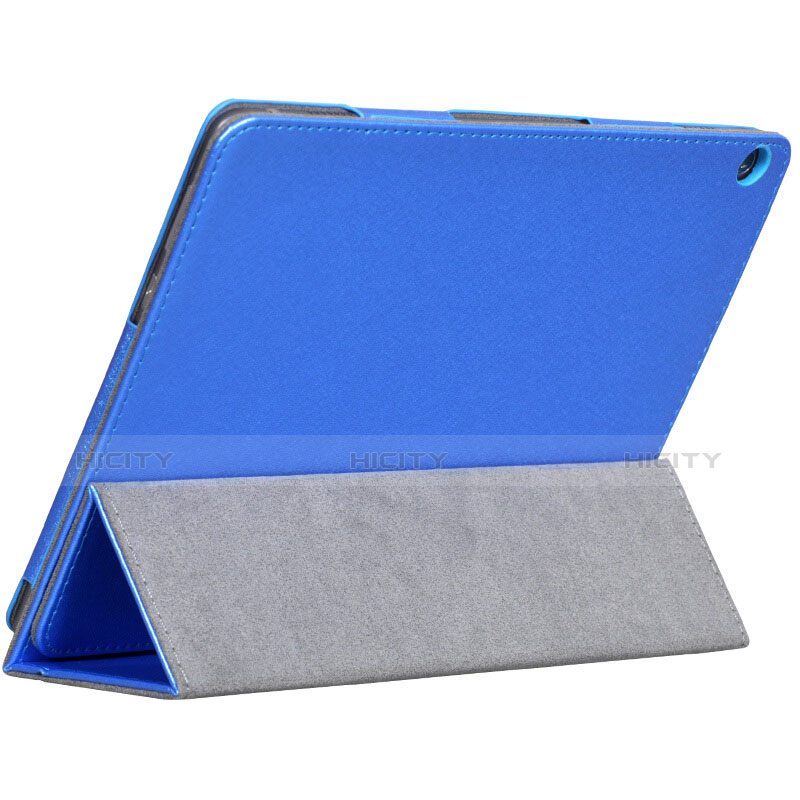 Carcasa de Cuero Cartera con Soporte para Huawei MediaPad M3 Lite Azul