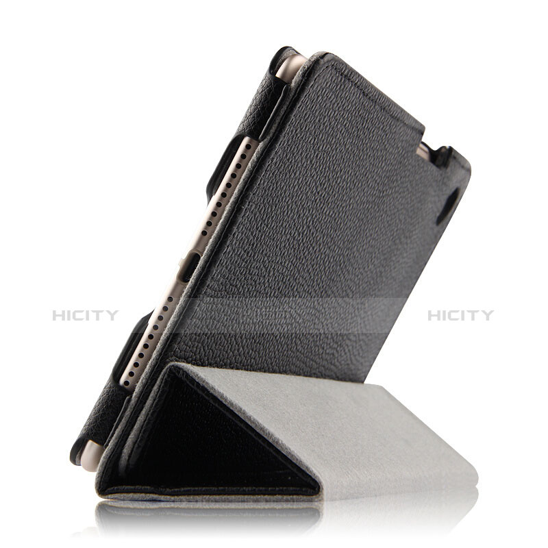 Carcasa de Cuero Cartera con Soporte para Huawei MediaPad M5 8.4 SHT-AL09 SHT-W09 Negro