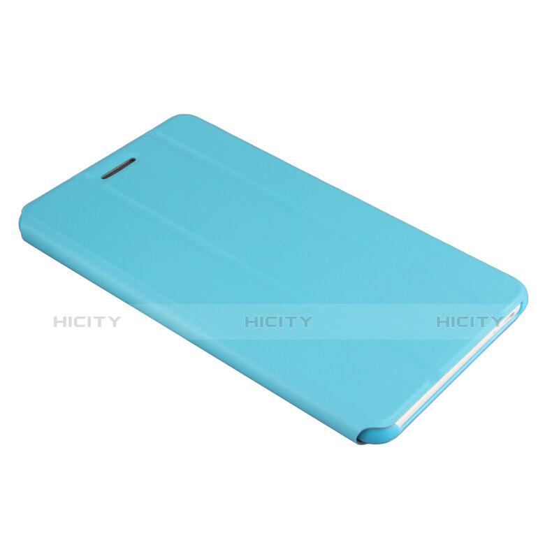 Carcasa de Cuero Cartera con Soporte para Huawei MediaPad T2 Pro 7.0 PLE-703L Azul Cielo