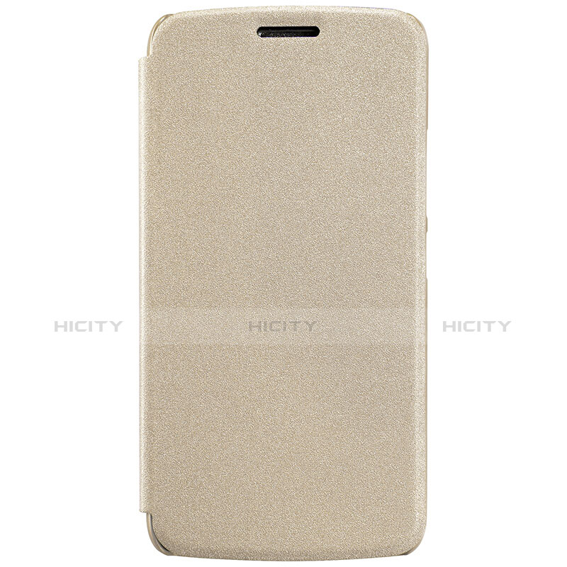 Carcasa de Cuero Cartera con Soporte para Motorola Moto G5 Oro