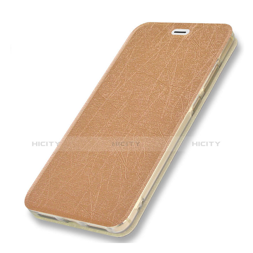 Carcasa de Cuero Cartera con Soporte para Samsung Galaxy A5 (2018) A530F Oro