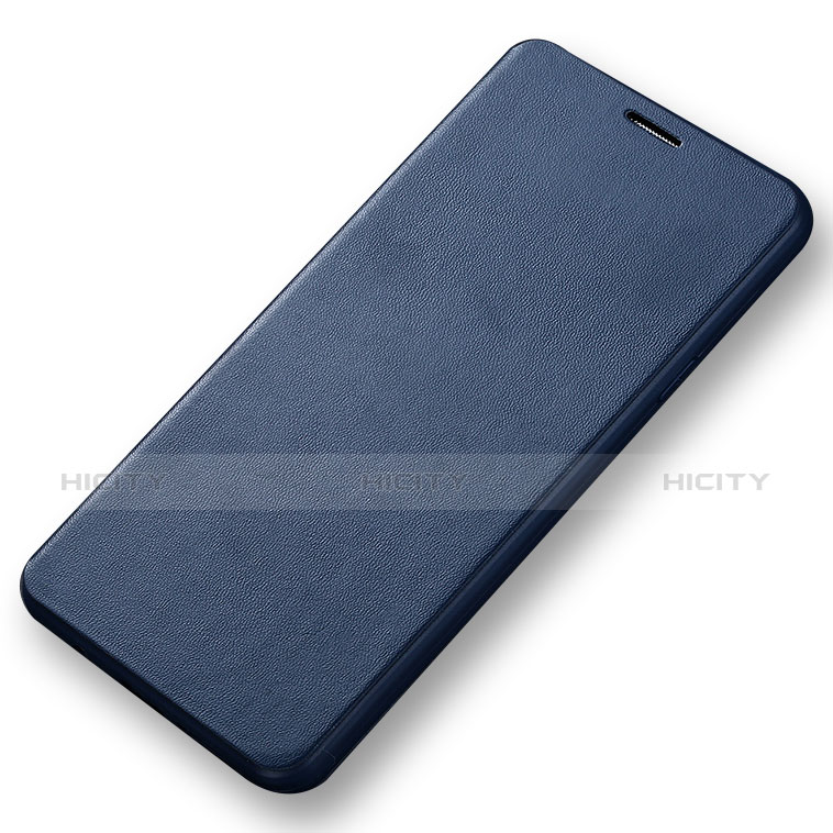 Carcasa de Cuero Cartera con Soporte para Samsung Galaxy A7 (2016) A7100 Azul