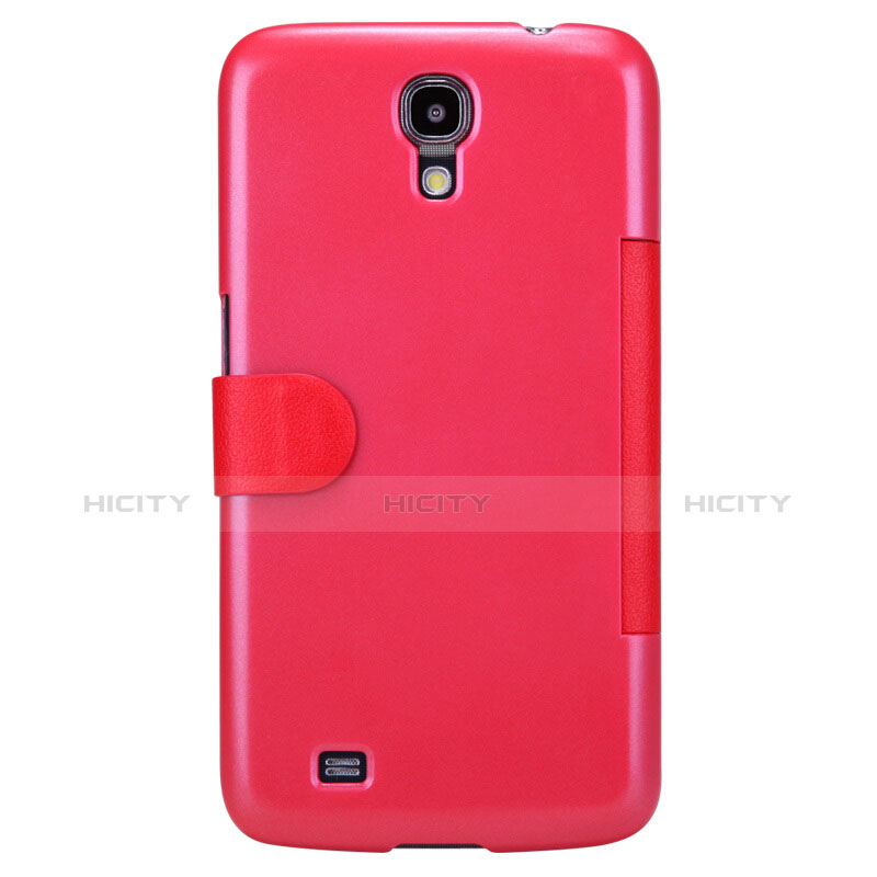 Carcasa de Cuero Cartera con Soporte para Samsung Galaxy Mega 6.3 i9200 i9205 Rojo