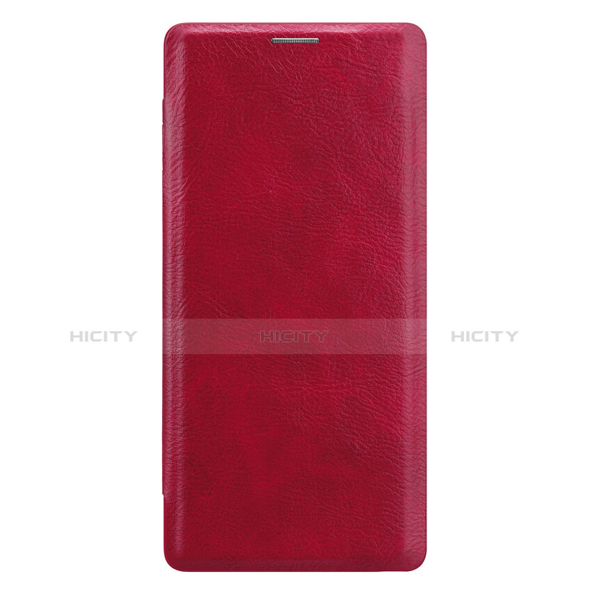 Carcasa de Cuero Cartera con Soporte para Samsung Galaxy Note 9 Rojo