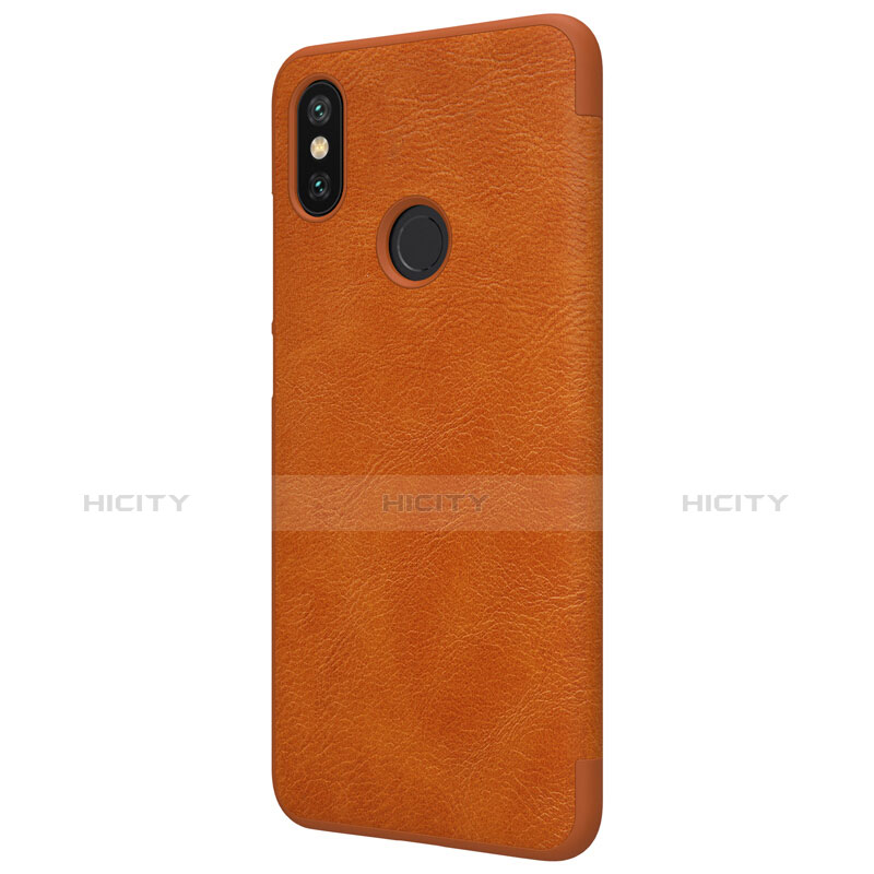 Carcasa de Cuero Cartera con Soporte para Xiaomi Mi 6X Marron